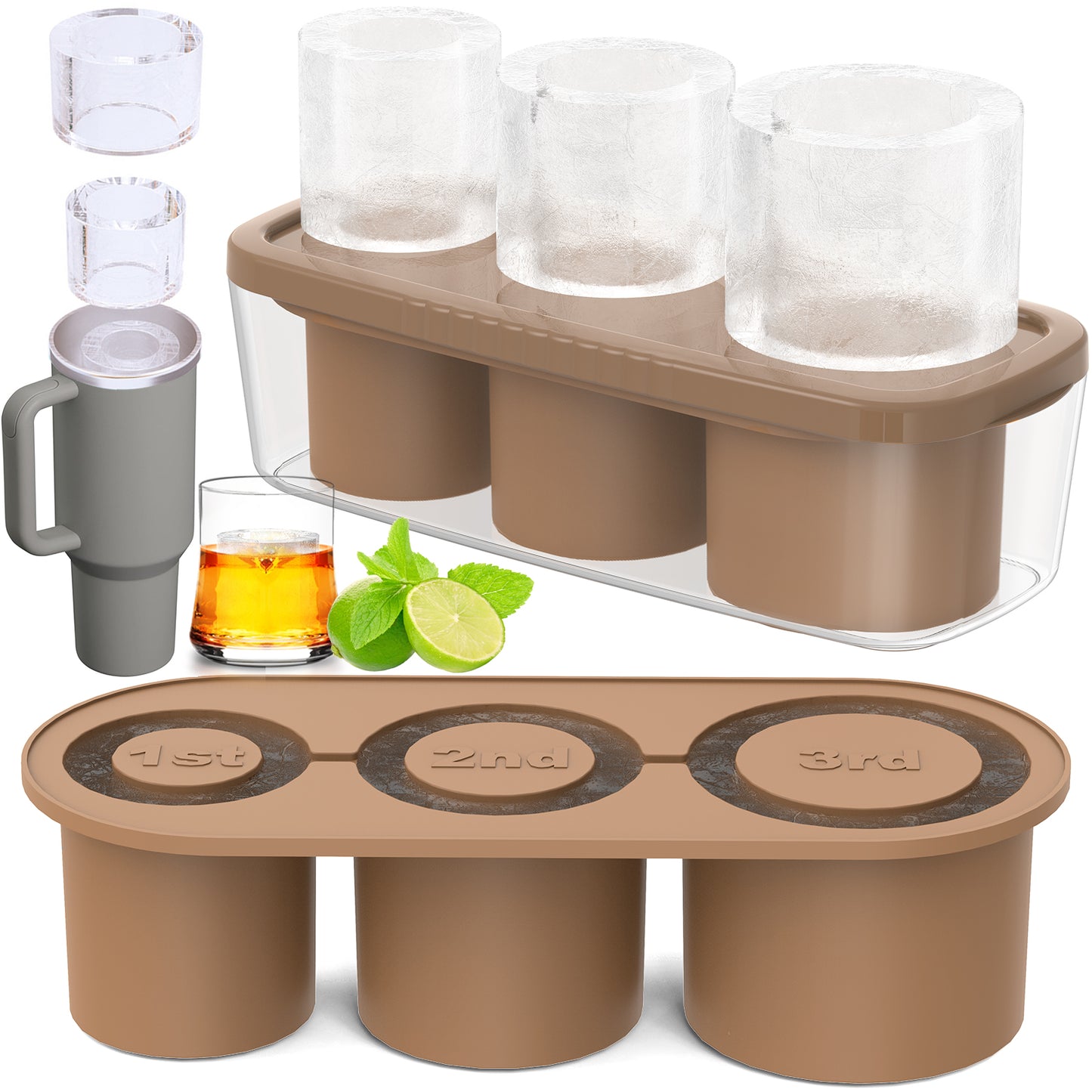 Ukulork Ice Cube Tray for 40Oz Tumbler Cup (First Generation)